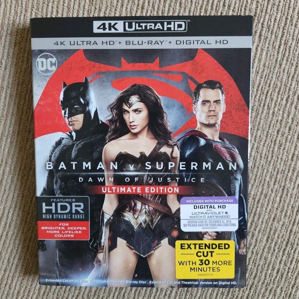 Batman v Superman: Dawn of Justice (2 Disc, Ultra HD, Ultimate Edition, 2016) 4K